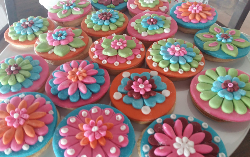 decoración en azúcar de galletitas